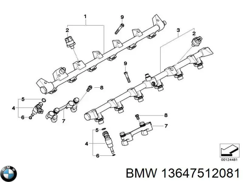 Купити 13647512081 BMW Форсунка дизельна в зборі, розпилювач + тримач