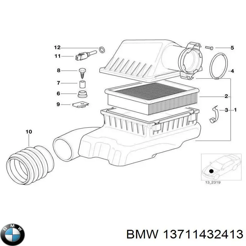 Купити 13711432413 BMW 