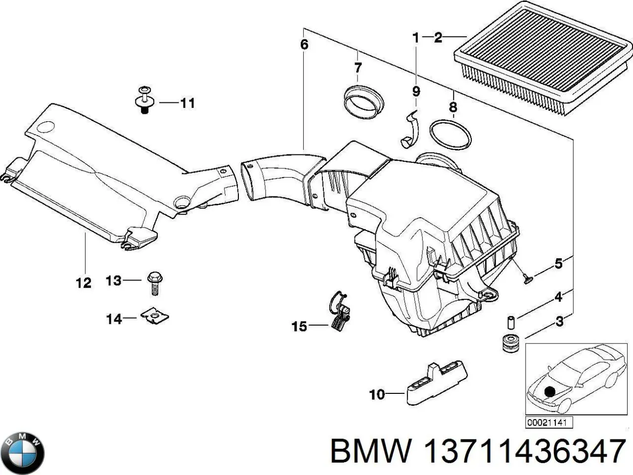 Купити 13711436347 BMW 