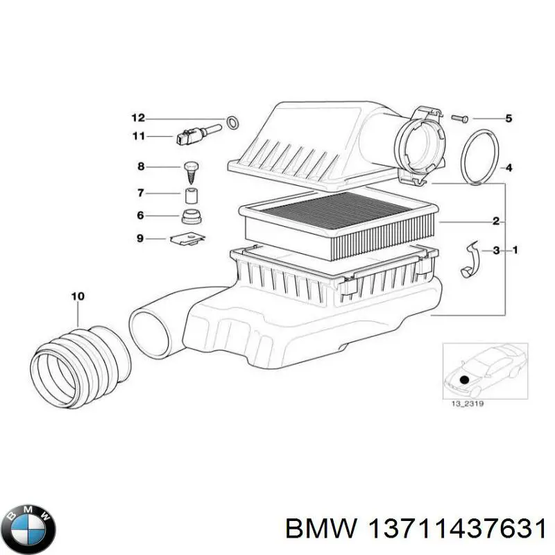  BMW 13711437631 ціна, від 22.07 USD