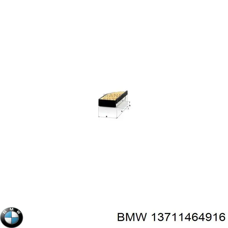 13711464916 BMW Повітряний фільтр двигуна