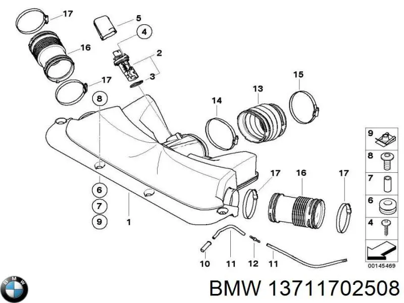 BMW 13711702508 ціна, від 2.76 USD