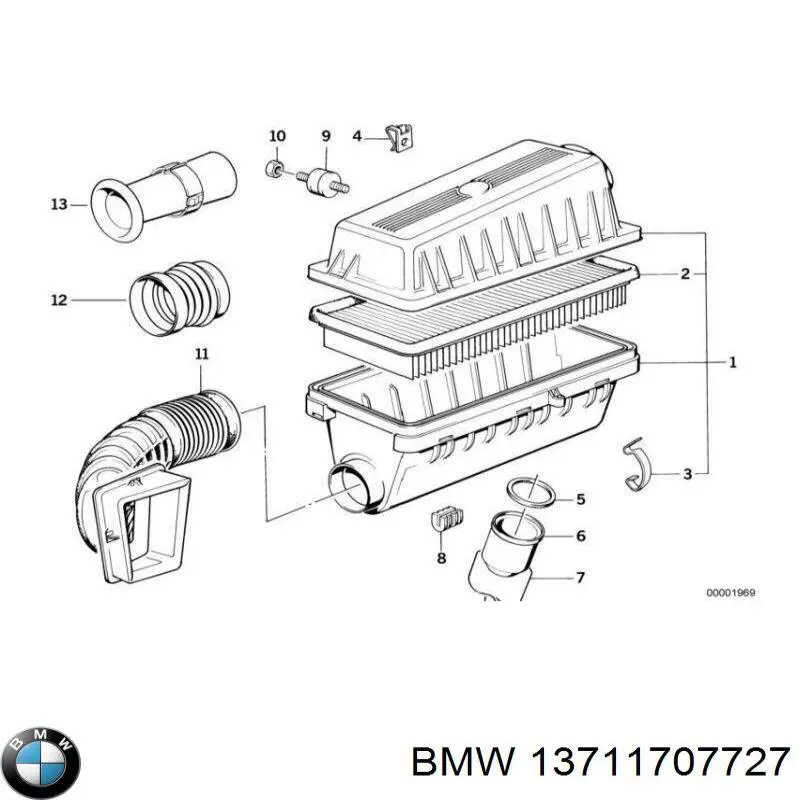 Купити Корпус фільтра BMW 7  E32