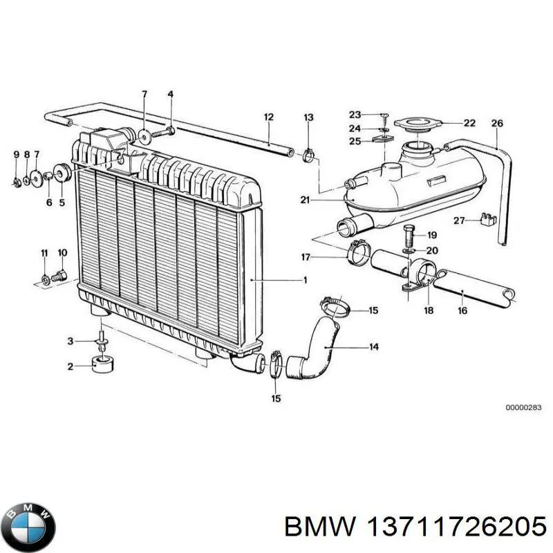 Головний патрубок витратоміра повітря (черепаха) BMW 13711726205 ціна, від 22.46 USD