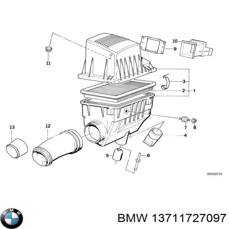  BMW 13711727097 ціна, від 81.46 USD