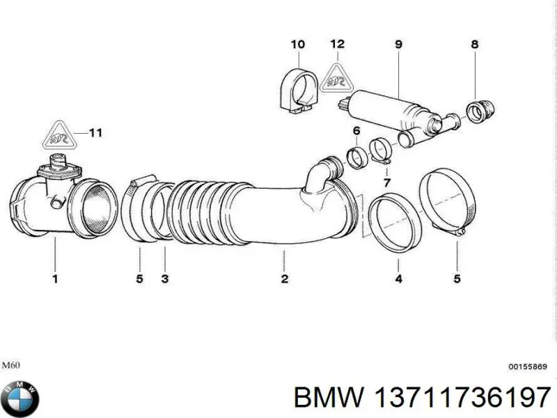 Купити 13711736197 BMW 