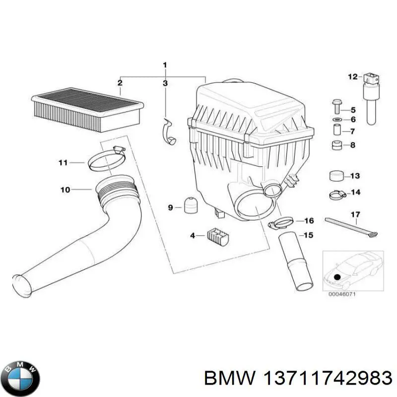 Купити 13711742983 BMW 