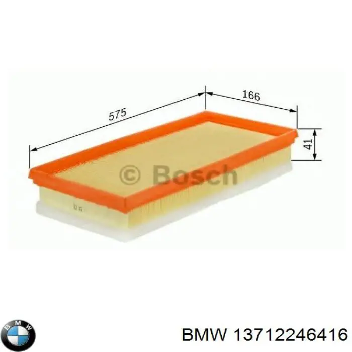 13712246416 BMW Повітряний фільтр двигуна