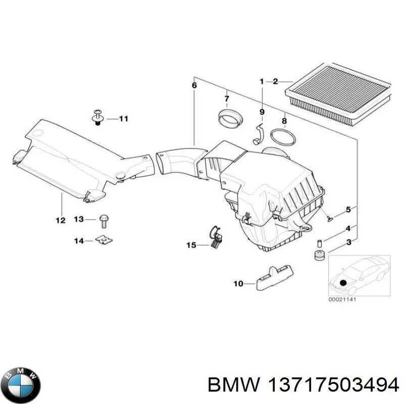  BMW 13717503494 ціна, від 27.69 USD