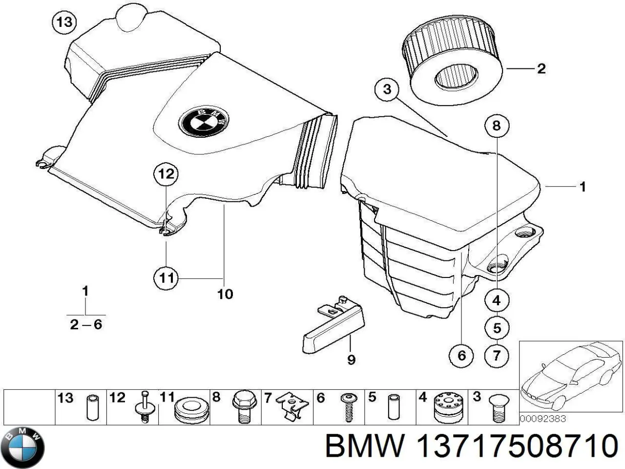  BMW 13717508710 ціна, від 17.10 USD