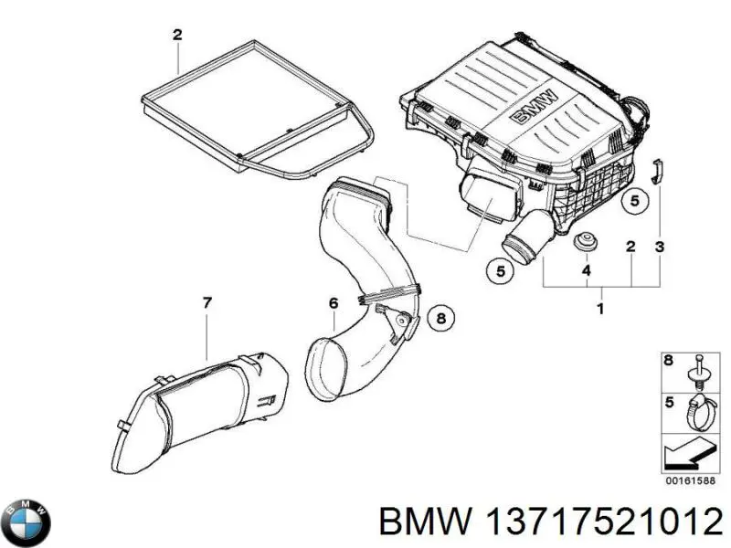 Купити 13717521012 BMW 