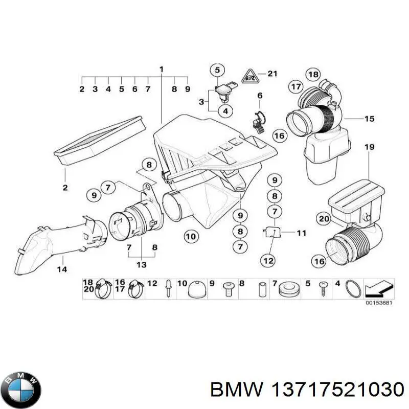 Купити 13717521030 BMW 
