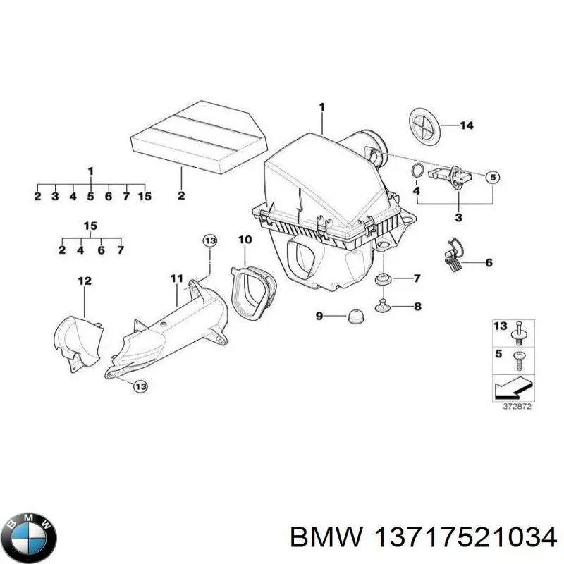  BMW 13717521034 ціна, від 28.16 USD