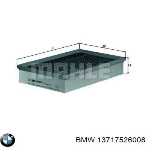 Купити 13717526008 BMW Автомобільний фільтр повітря