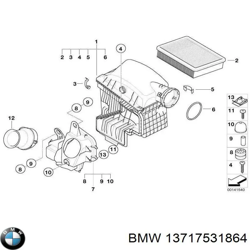 Купити 13717531864 BMW 