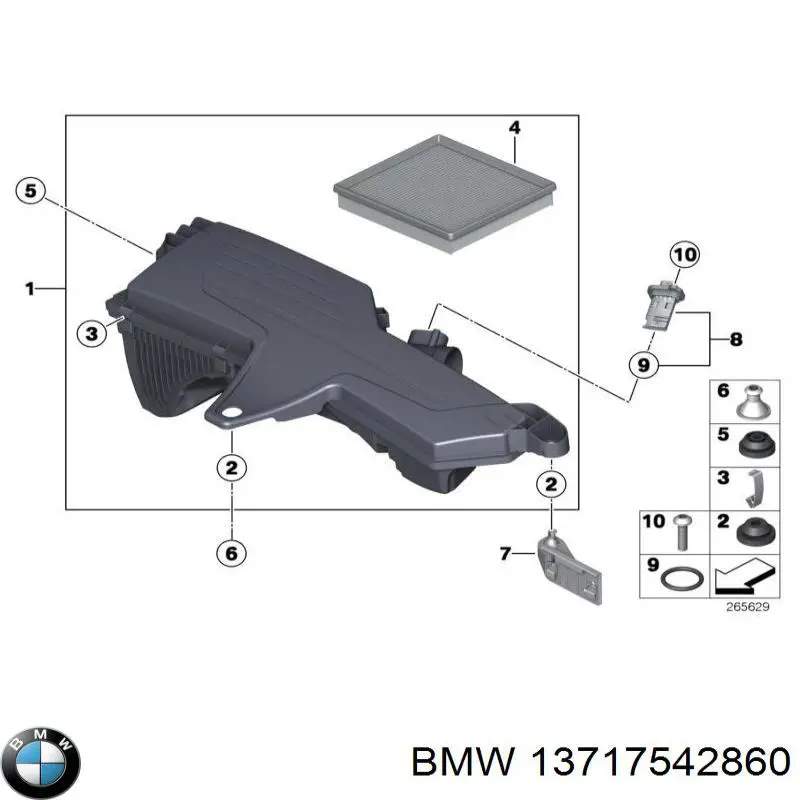  BMW 13717542860 ціна, від 2.53 USD