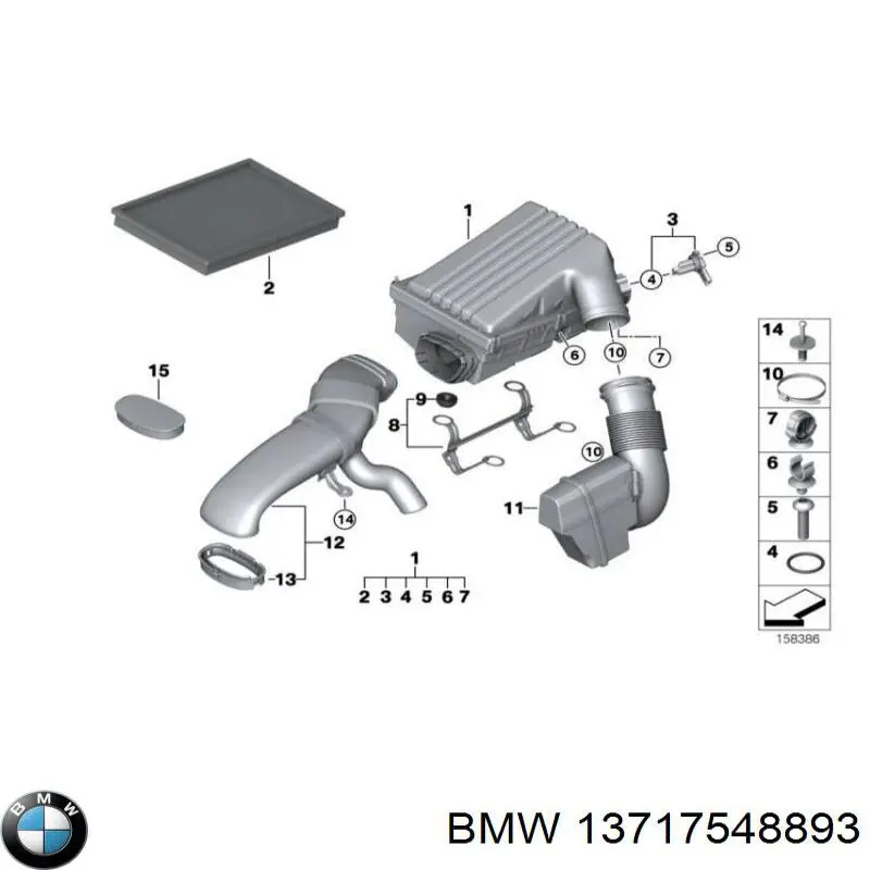 13717548893 BMW Конденсатор