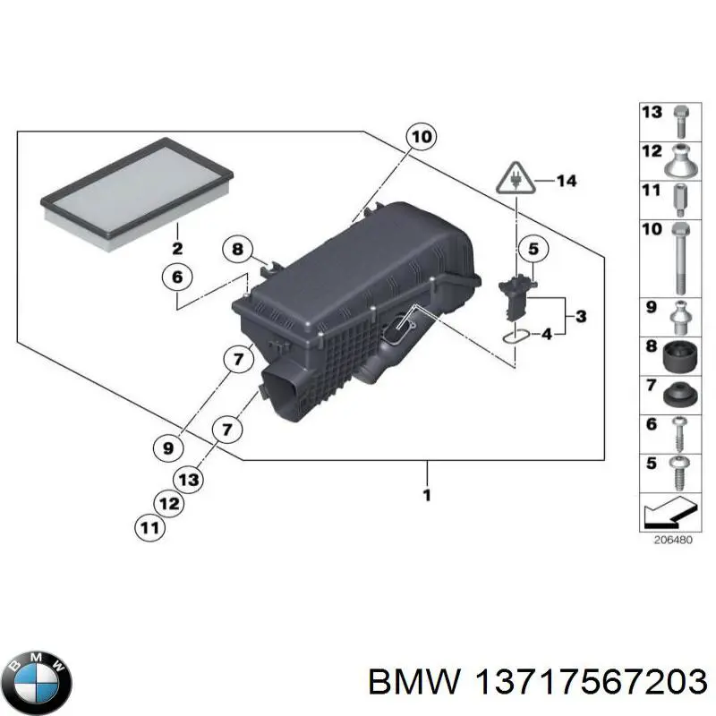  BMW 13717567203 ціна, від 36.65 USD
