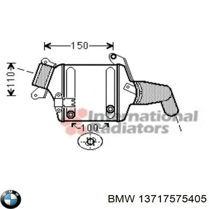 Система охолодження наддувочного повітря BMW 13717575405 ціна, від 63.35 USD