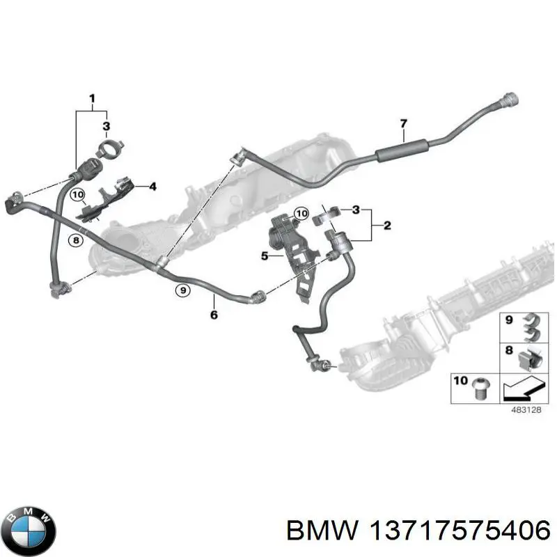 13717575406 BMW радіатор интеркуллера