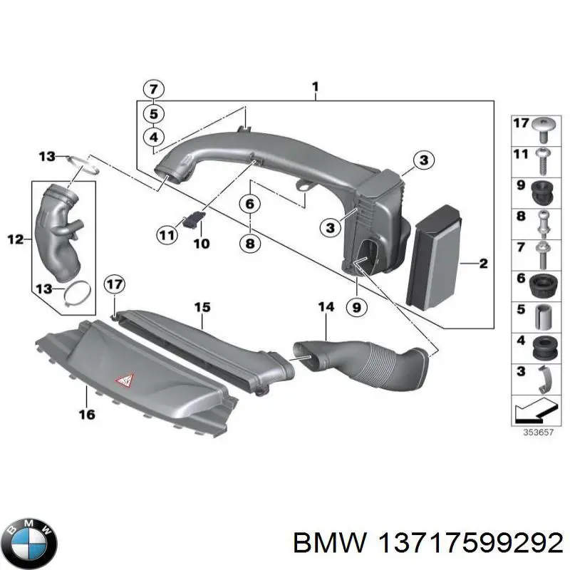 Прокладка адаптера маслянного фільтра BMW 13717599292 ціна, від 11.64 USD