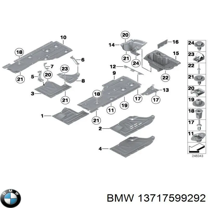 Прокладка адаптера маслянного фільтра 13717599292 BMW
