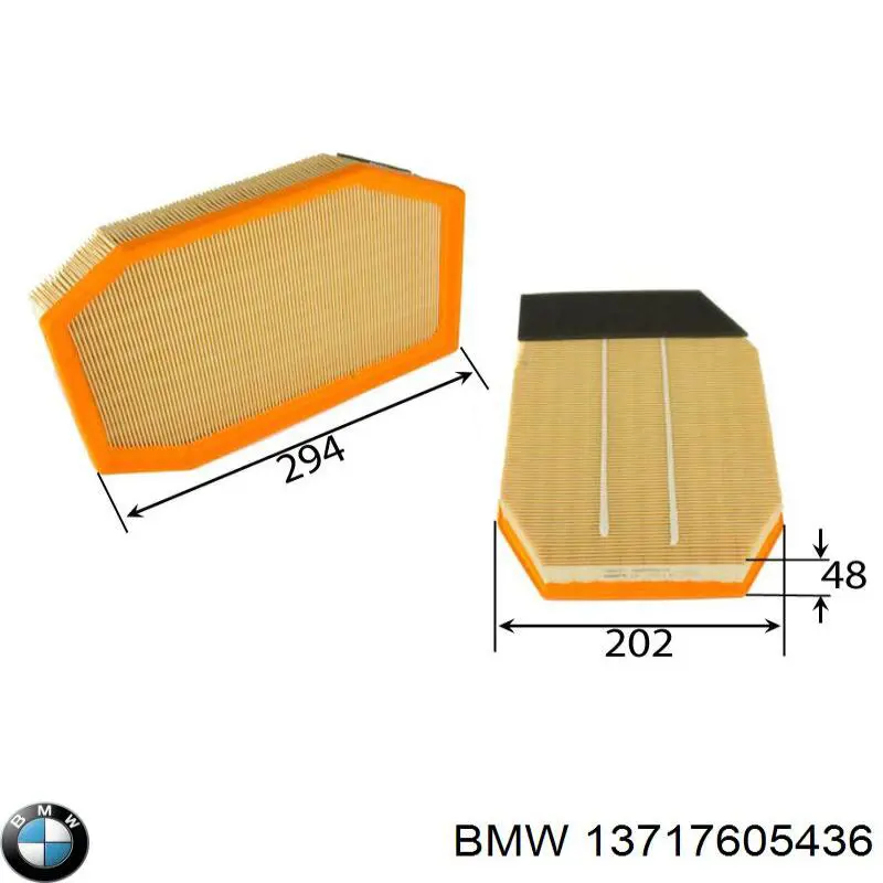 Купити 13717605436 BMW Автомобільний фільтр повітря