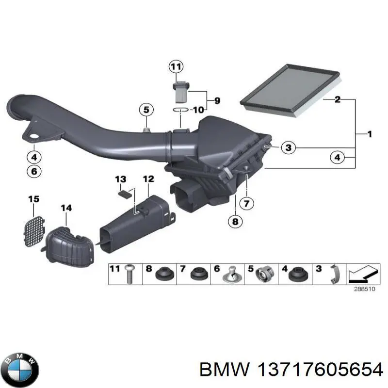  BMW 13717605654 ціна, від 310.77 USD