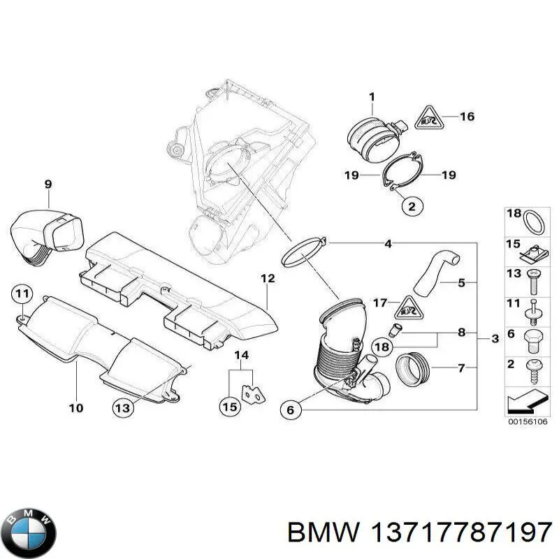 Кільце ущільнювача патрубка интеркуллера BMW 13717787197 ціна, від 5.71 USD
