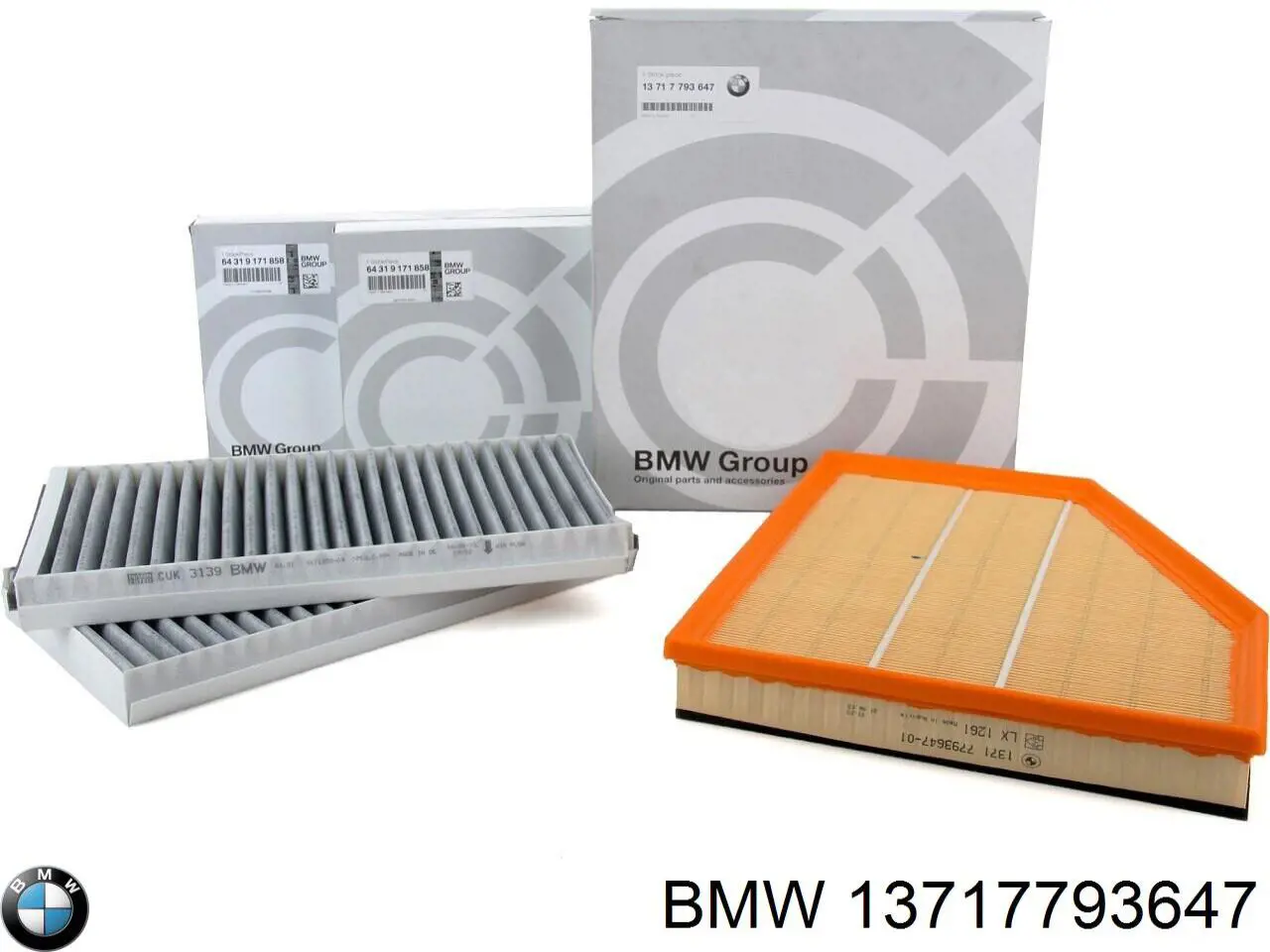 Елемент повітряного фільтра BMW 13717793647 ціна, від 10.27 USD