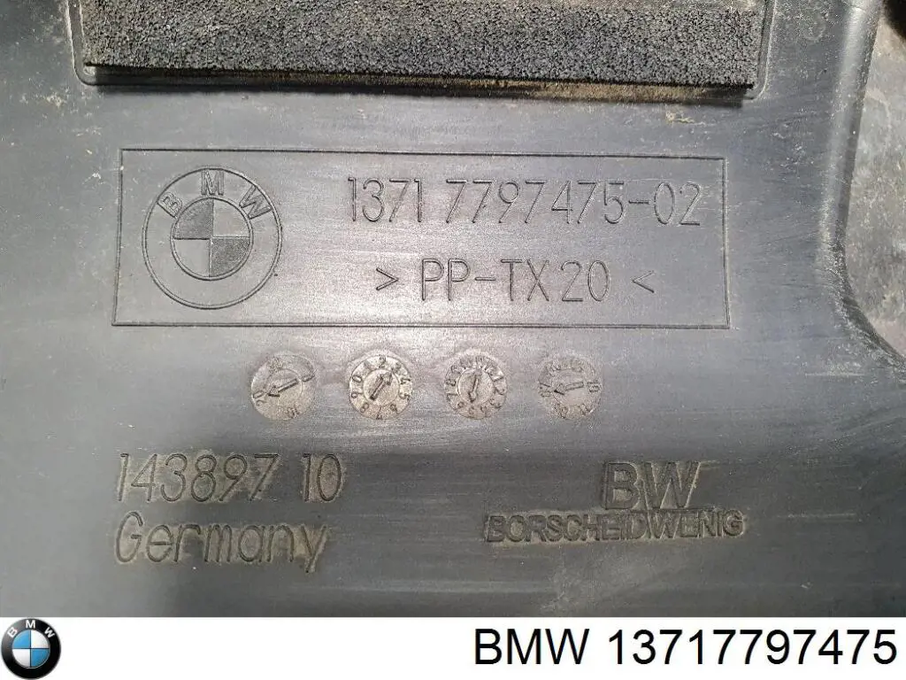 13717797475 BMW Екран двигуна