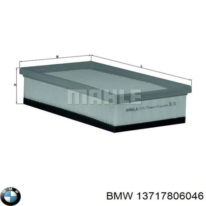 Купити 13717806046 BMW Автомобільний фільтр повітря