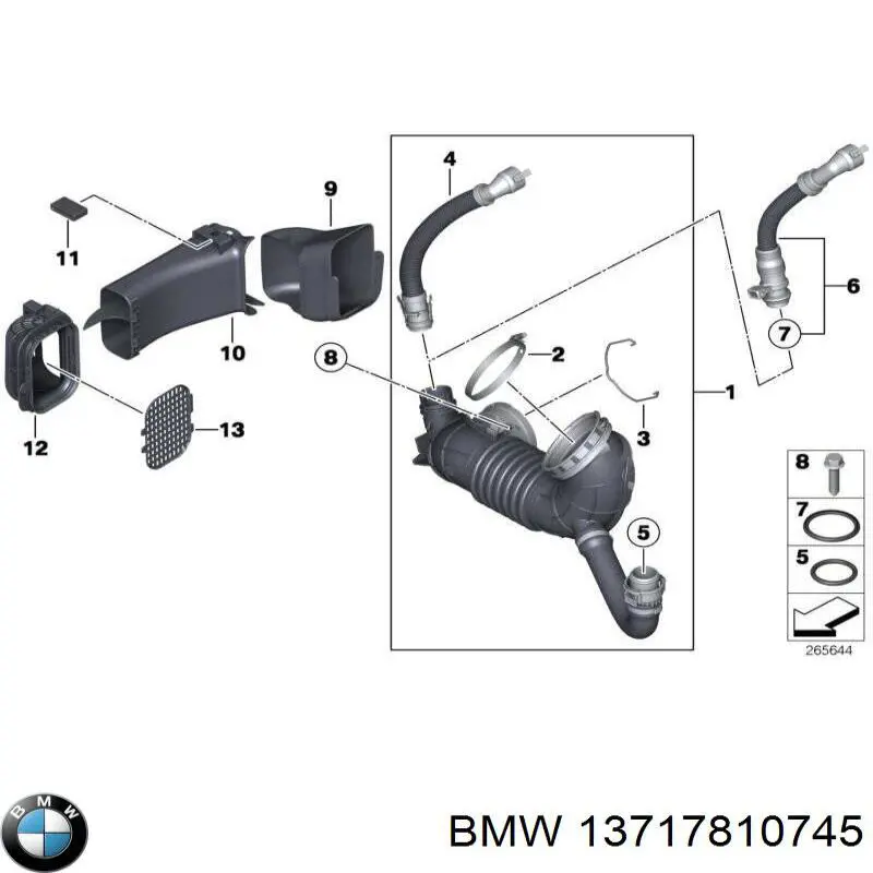  BMW 13717810745 ціна, від 79.01 USD
