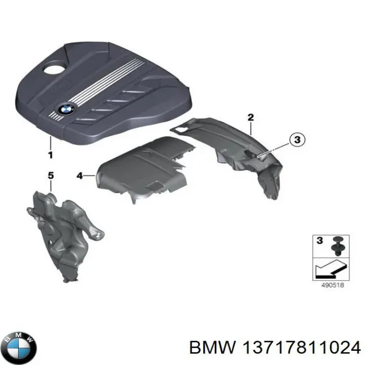 Купити 13717811024 BMW Повітрозабірник повітряного фільтра