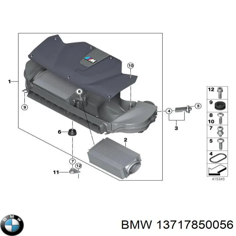 Повітряний фільтр 13717850056 BMW