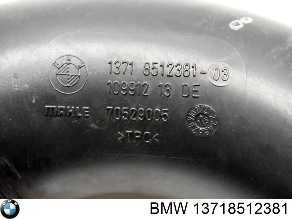 8512381 BMW Патрубок повітряний, вхід в турбіну (наддув)