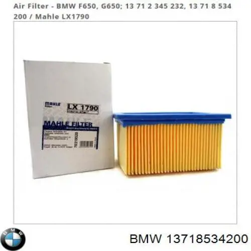 13718534200 BMW Повітряний фільтр двигуна