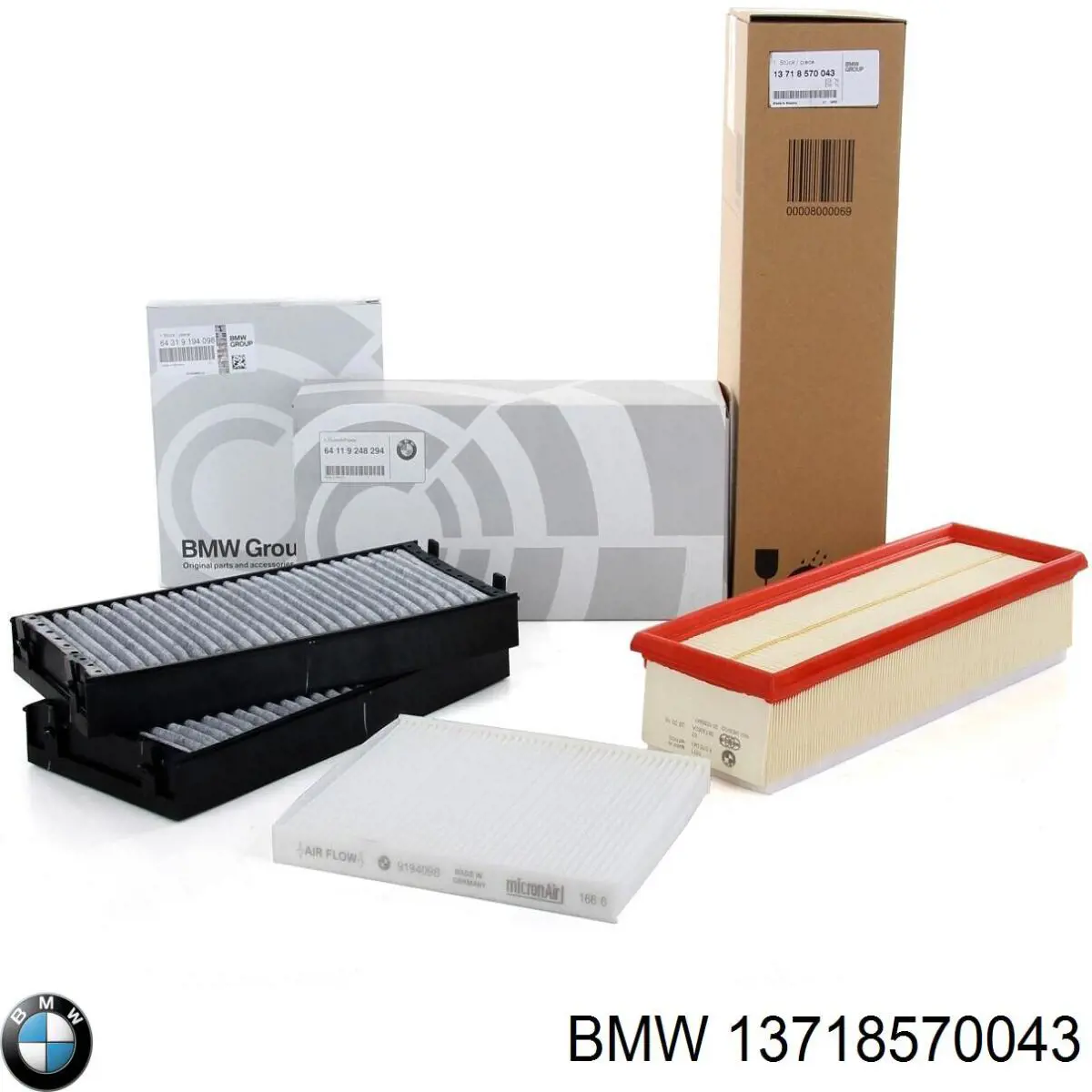 Повітряний фільтр 13718570043 BMW