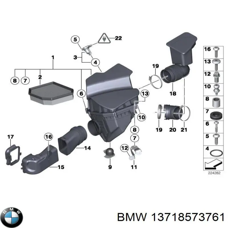 Купити 13718573761 BMW Корпус фільтра