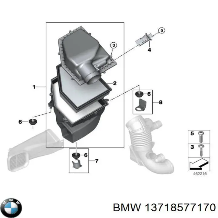 Фільтр повітряний BMW 13718577170