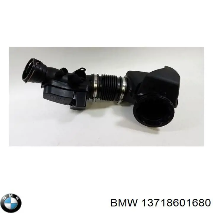 Патрубок повітряний, вхід в турбіну (наддув) BMW 13718601680 ціна, від 145.70 USD