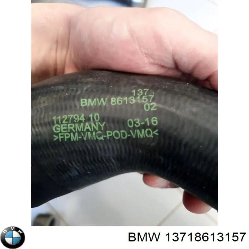 13718613157 BMW Трубка, що нагнітається
