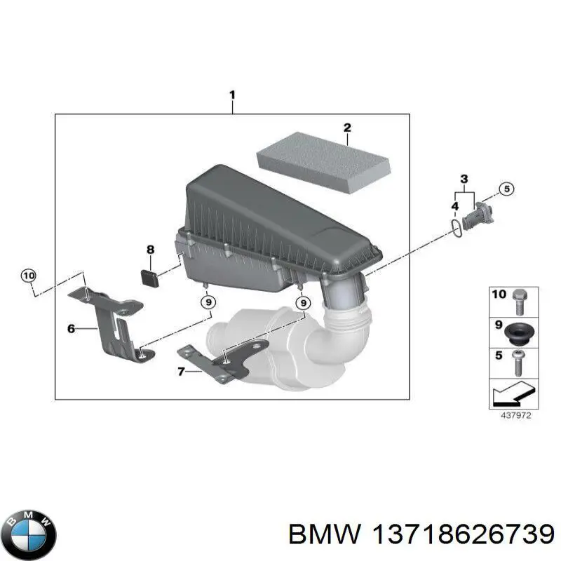 Купити 13718626739 BMW Автомобільний фільтр повітря