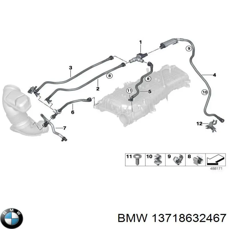 Купити 13718632467 BMW 
