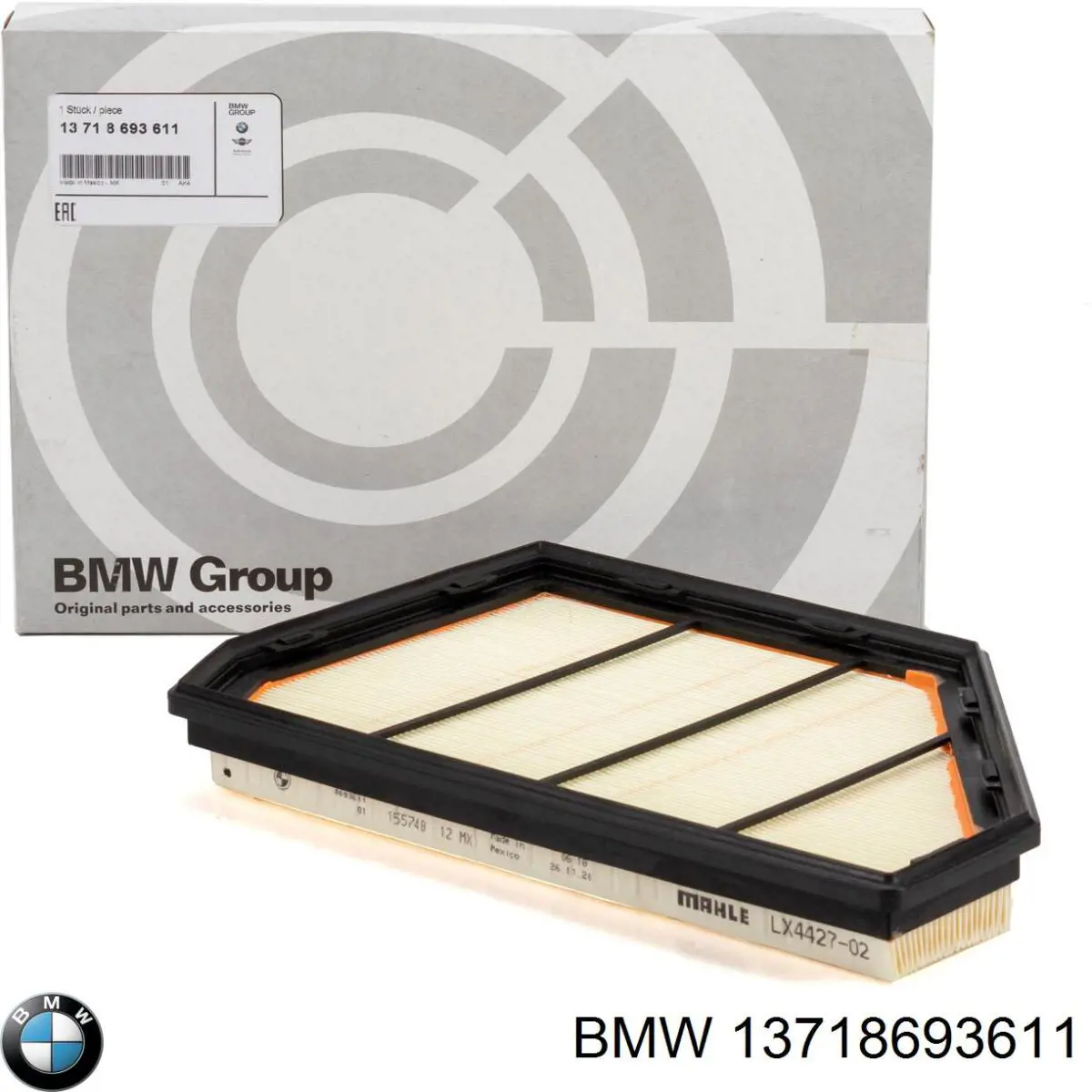 Елемент повітряного фільтра BMW 13718693611 ціна, від 17.03 USD