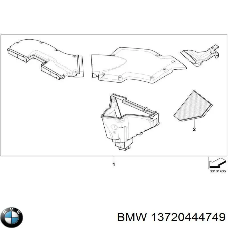  BMW 13720444749 ціна, від 951.09 USD