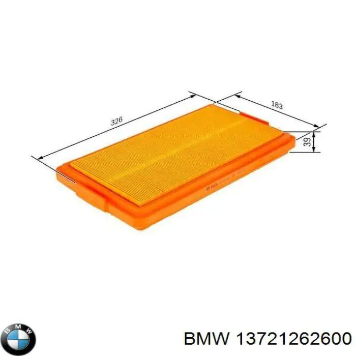 13721262600 BMW Повітряний фільтр двигуна