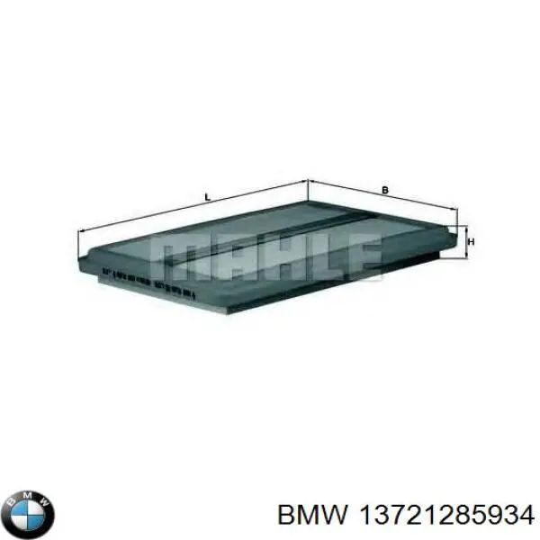 13721285934 BMW Повітряний фільтр двигуна