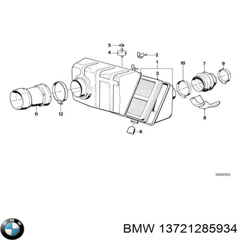 13721285934 BMW фільтр повітряний