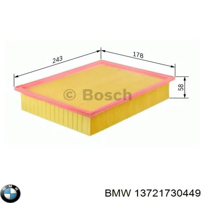 Фільтр повітряний BMW 13721730449